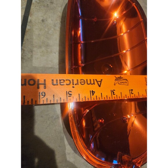 Greenbrier Metallic Red Plastic Candy Shaped Serving Tray Set of 2 - Picture 6 of 8